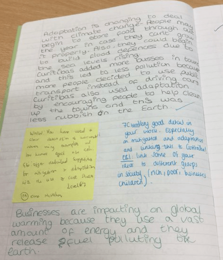 Marking comments picture